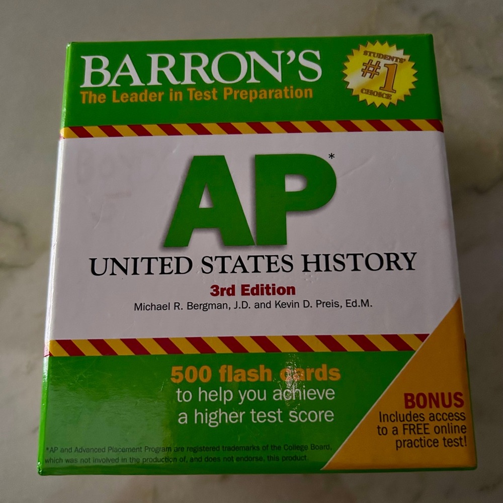 Barron's AP United States History Flash Cards